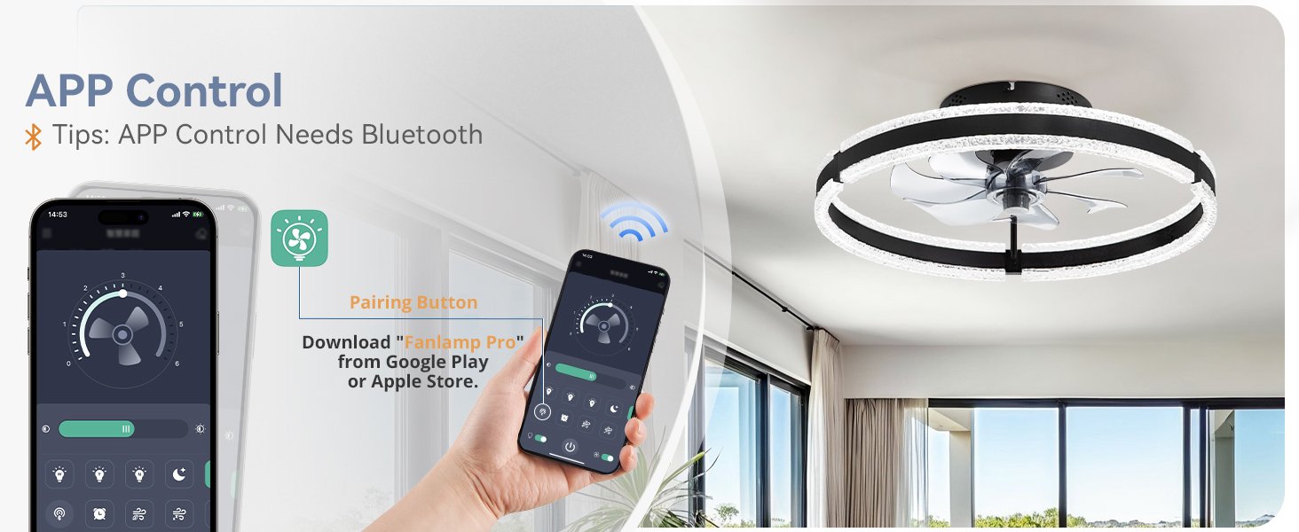 modern ceiling fan with lights