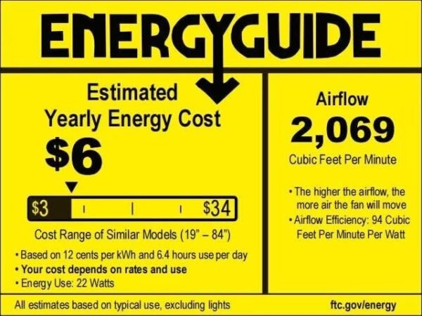 42 inch Ceiling Fans with Lights and Remote Control,Flush Mount Ceiling Fan with Quiet Reversible DC Motor - Image 9