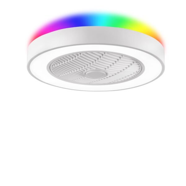 20 Inch Low Profile Ceiling Fan With Light, Led Bladeless Ceiling Fans - Image 43