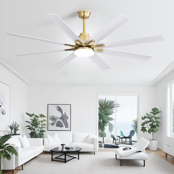 66 Inch Smart Ceiling Fans with Lights, Indoor/Outdoor Ceiling Fan with Light and Remote - Image 11