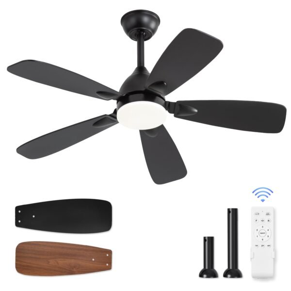 Ceiling Fans with Lights,42 inch Ceiling Fans with Lights and Remote,3CCT,6 Speeds,Reversible DC Motor - Image 9