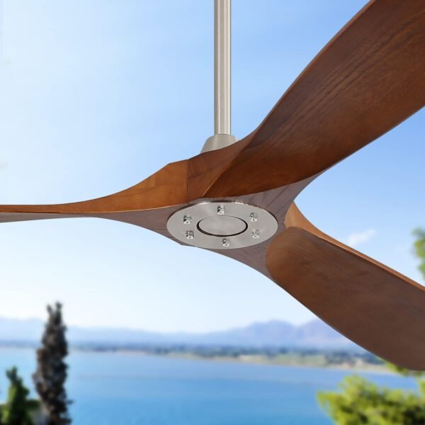 60" Ceiling Fan No Light, Smart Ceiling Fans Without Lights, Work with Alexa/Google, Reversible DC Motor, 6 Speed - Image 17