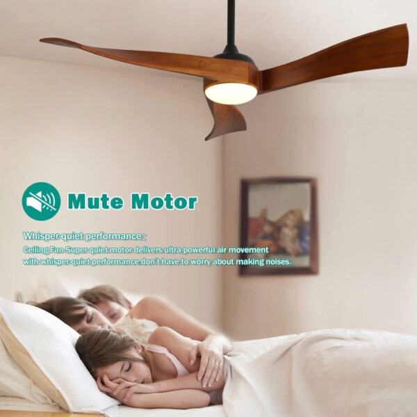 52 inch Ceiling Fans with Lights and Remote, Indoor/Outdoor Ceiling Fan with Light, Quiet DC Reversible - Image 13