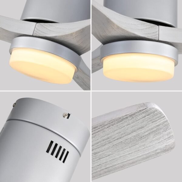 52 Inch Ceiling Fans With Lights, Solid Wood Indoor/Outdoor - Image 37