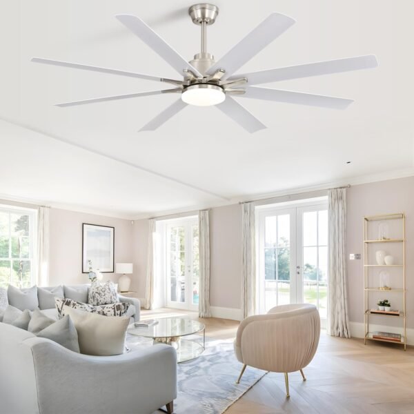 66 Inch Smart Ceiling Fans with Lights, Indoor/Outdoor Ceiling Fan with Light and Remote - Image 37