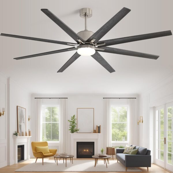 76 Inch Large Industrial Ceiling Fan, Indoor/Outdoor Smart Ceiling Fans with Lights and Remote - Image 18