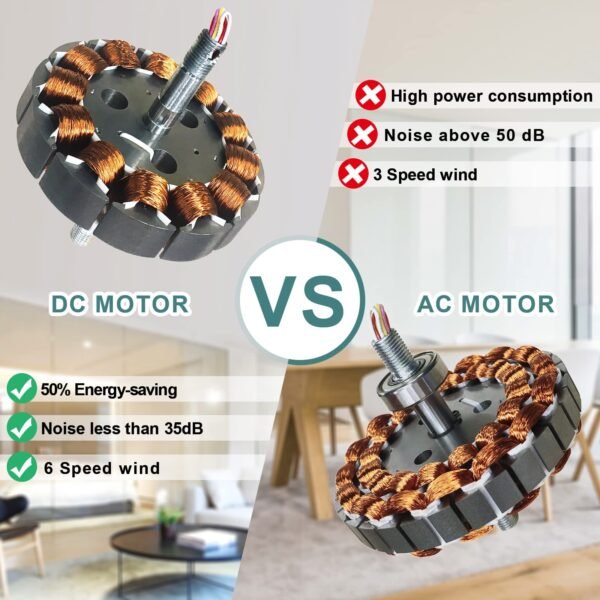 52 Inch Ceiling Fans With Lights, Solid Wood Indoor/Outdoor - Image 34