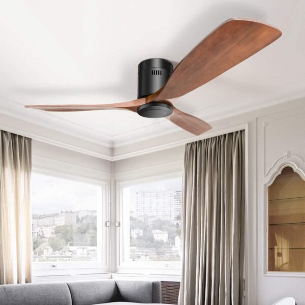 52 Inch Ceiling Fans With Lights, Solid Wood Indoor/Outdoor - Image 16