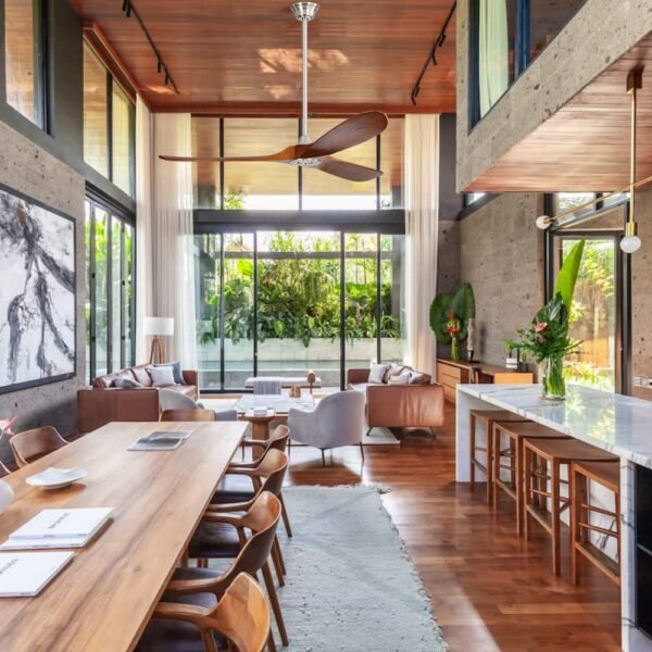 52 Inch Solid Wood Ceiling Fans With Lights, Low Profile Ceiling Fan with Light and Remote - Image 25