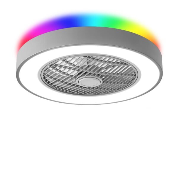 20 Inch Low Profile Ceiling Fan With Light, Led Bladeless Ceiling Fans - Image 22