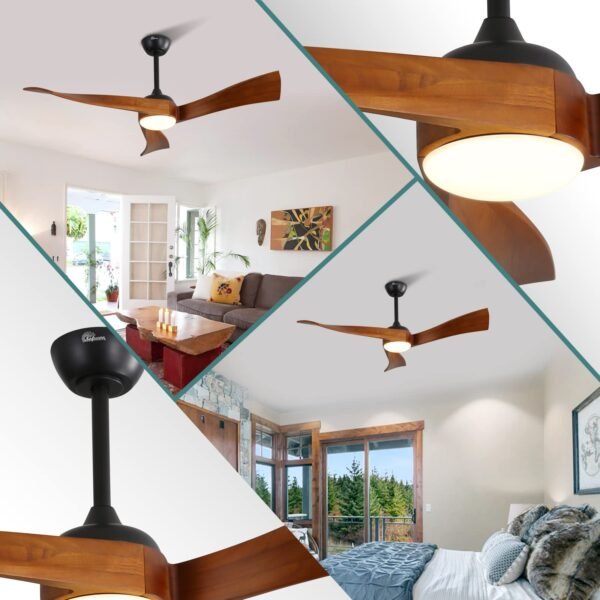 52 inch Ceiling Fans with Lights and Remote, Indoor/Outdoor Ceiling Fan with Light, Quiet DC Reversible - Image 15