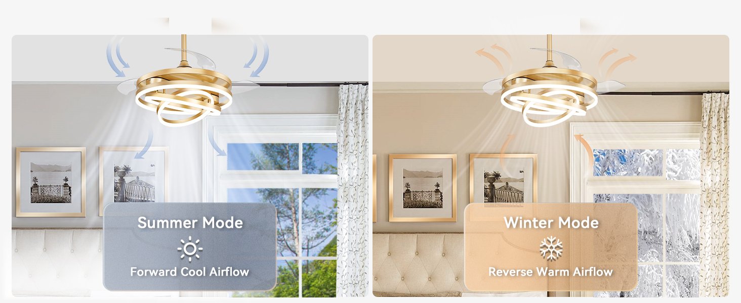 modern ceiling fan with lights