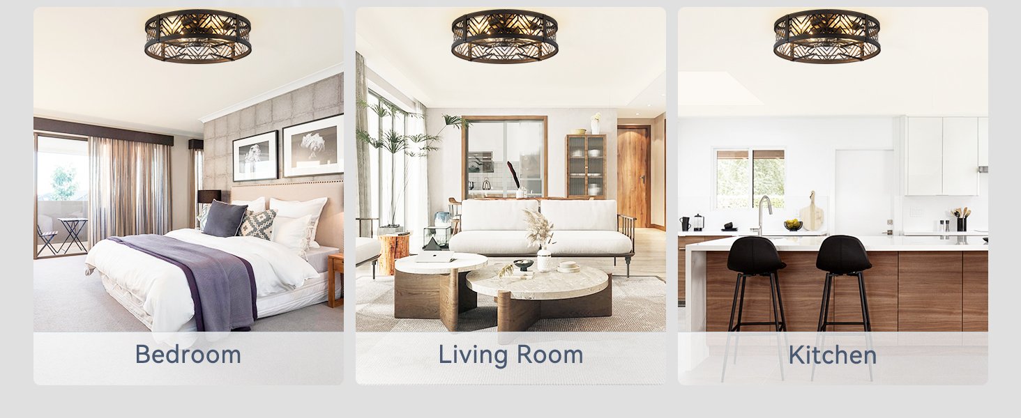low profile ceiling fan with light