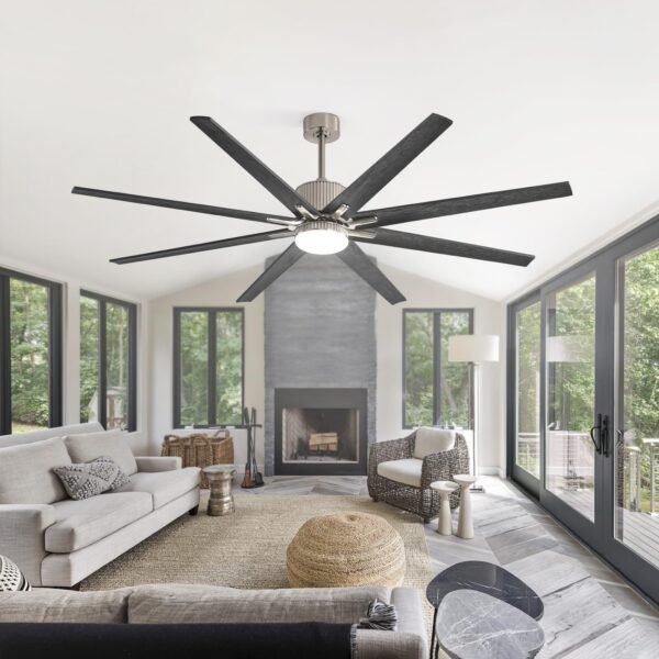 76 Inch Large Industrial Ceiling Fan, Indoor/Outdoor Smart Ceiling Fans with Lights and Remote - Image 17