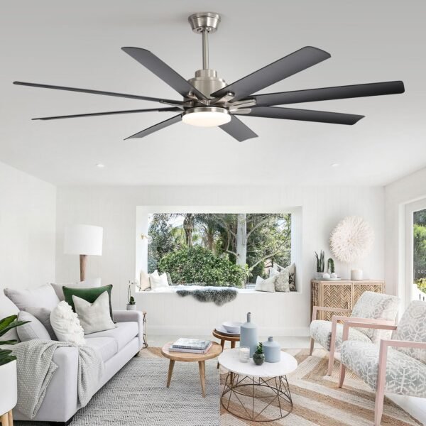 66 Inch Smart Ceiling Fans with Lights, Indoor/Outdoor Ceiling Fan with Light and Remote - Image 26