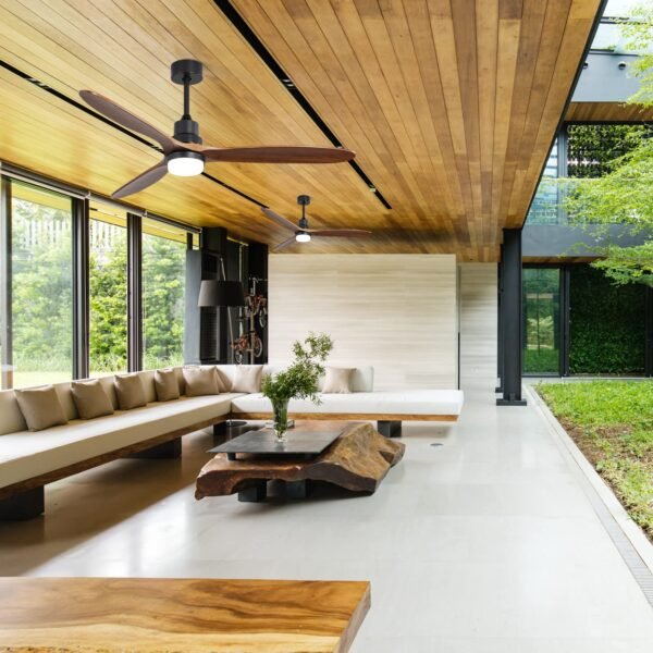 60" Ceiling Fan No Light, Smart Ceiling Fans Without Lights, Work with Alexa/Google, Reversible DC Motor, 6 Speed - Image 8