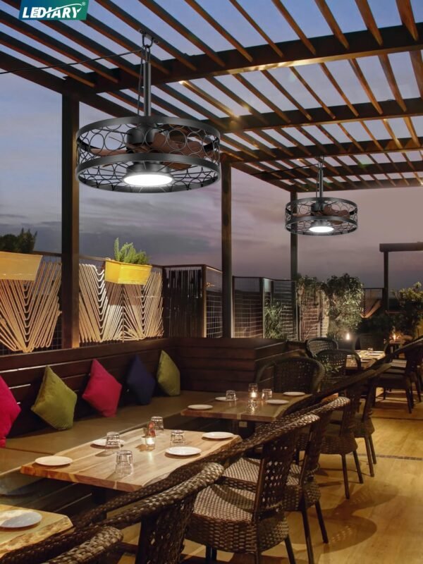 Outdoor Ceiling Fan with Light and Remote,Waterproof Gazebo Fan with Hanging Hook,6 Speeds - Image 16