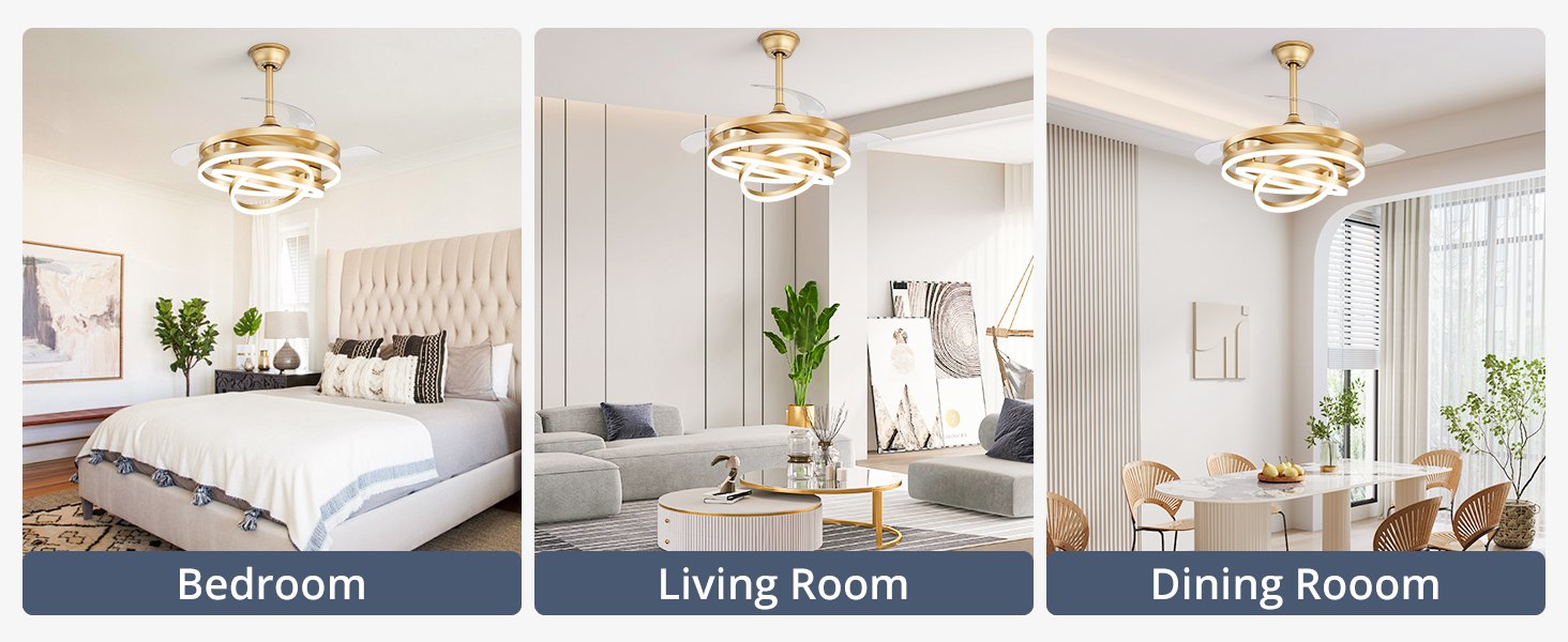 modern ceiling fan with lights