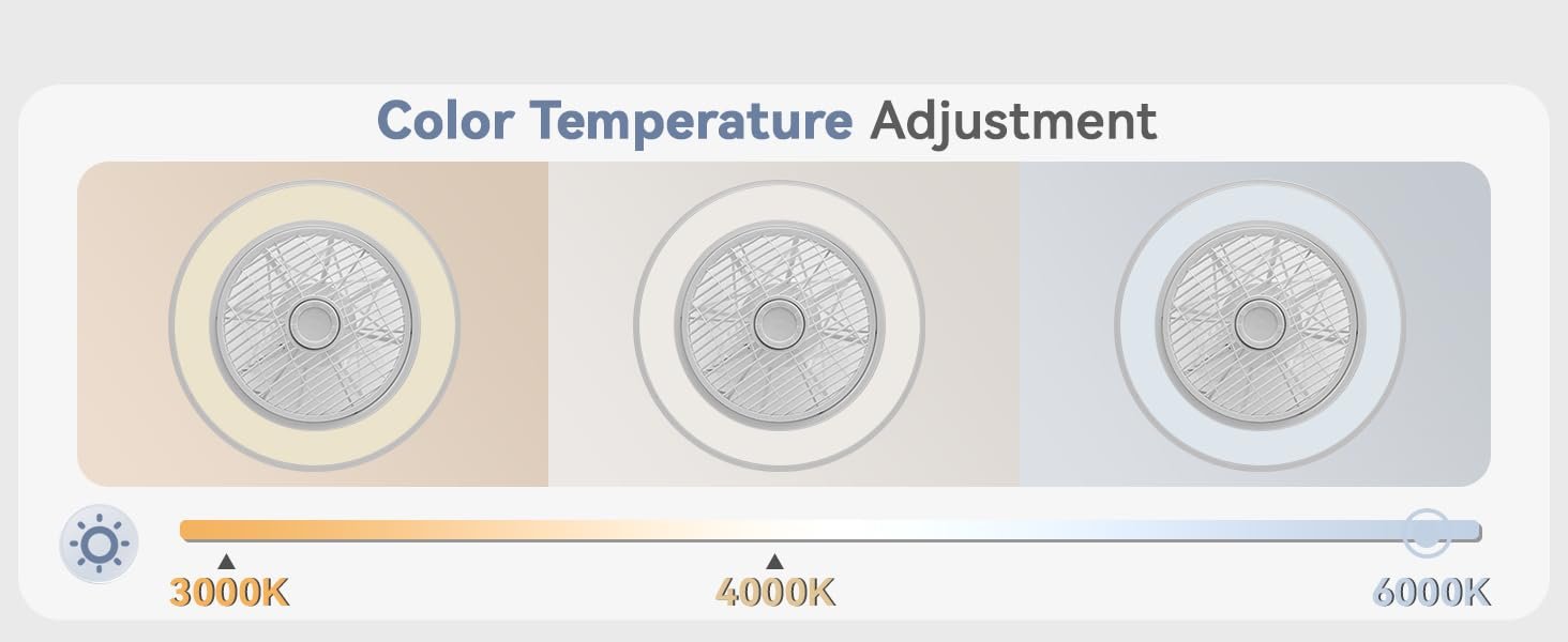 modern ceiling fan with light